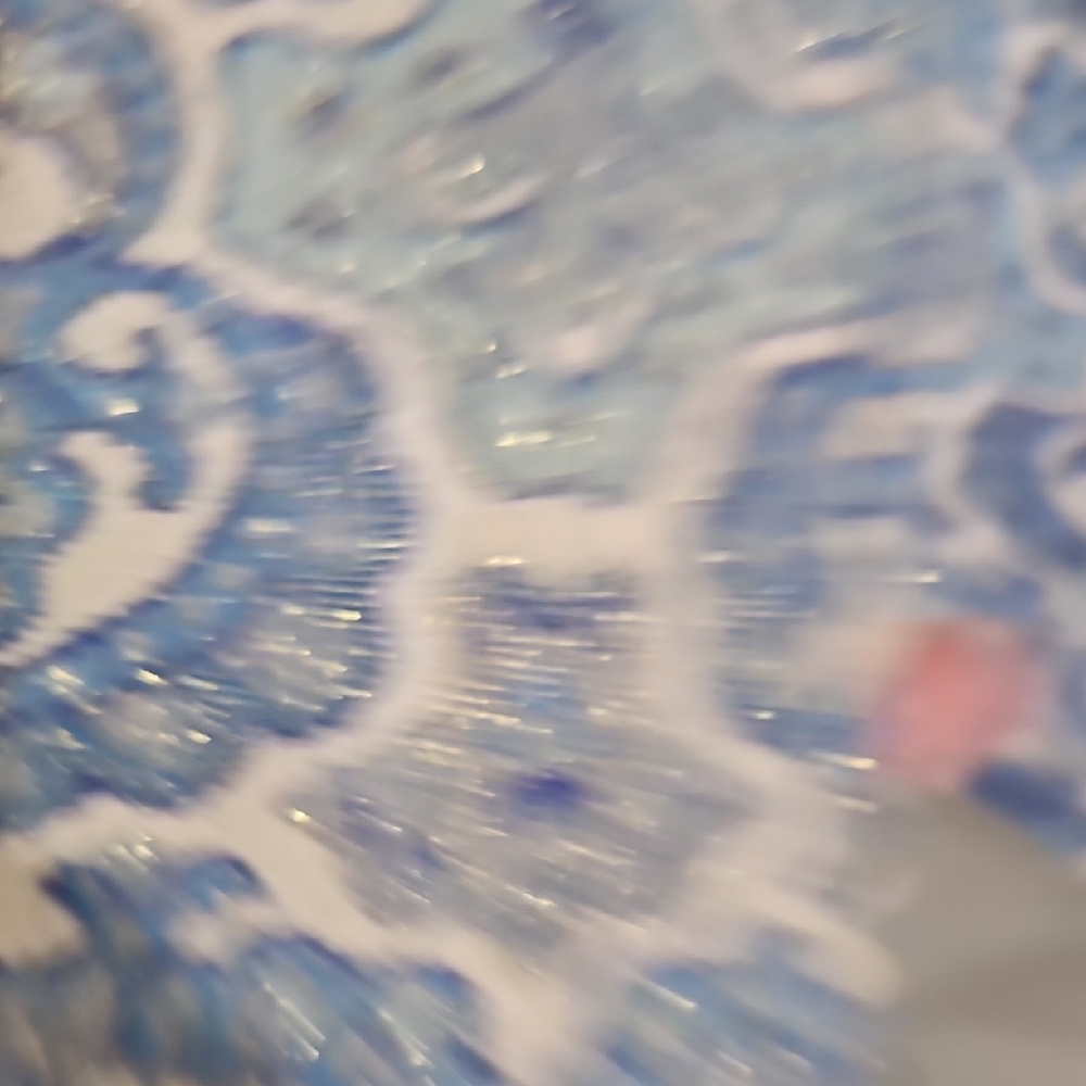 C Wonder Blue and Cream Paisley Dress - Picture 4 of 6